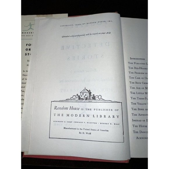 14 Great Detective Stories Modern Library 144 1949 Hardcover - Picture 9 of 12